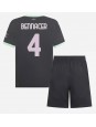 AC Milan Ismael Bennacer #4 Ausweichtrikot für Kinder 2024-25 Kurzarm (+ Kurze Hosen)